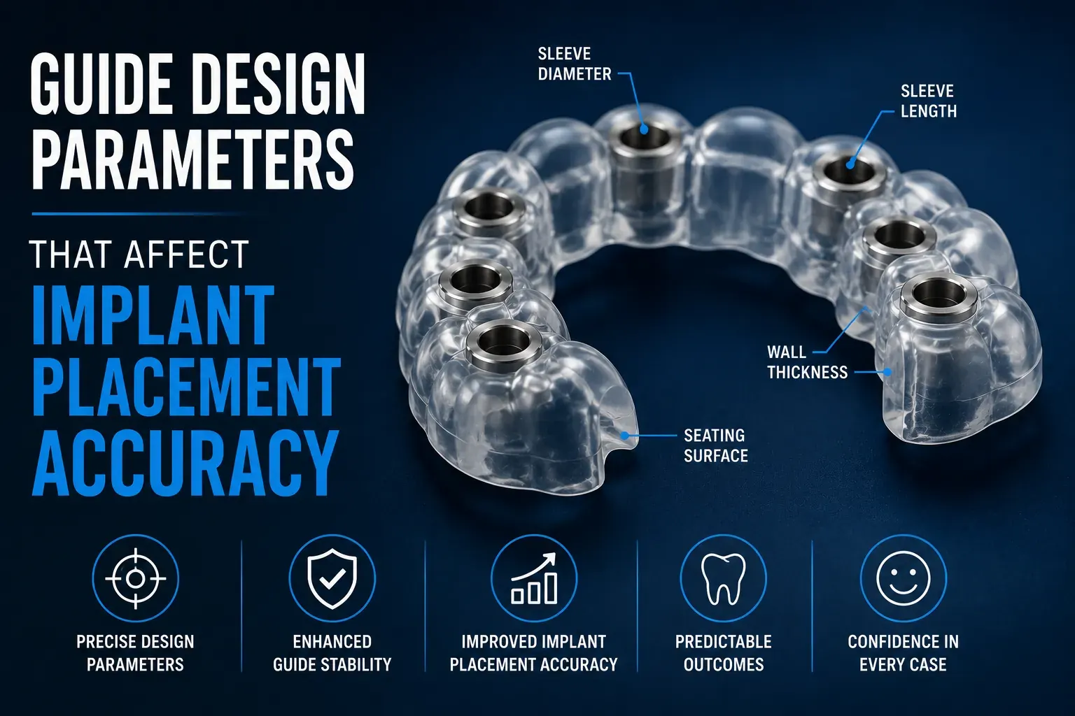 guide design parameters implant placement accuracy