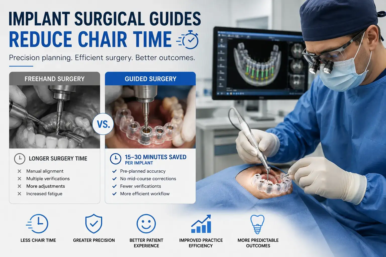 How Implant Surgical Guides Reduce Chair Time During Surgery